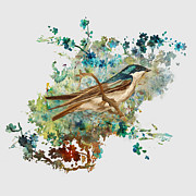 Bright And Blue I Painting by Angeles M Pomata