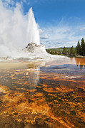 Castle Geyser, Yellowstone national park, Wyoming, USA #2 Photograph by Neale And Judith Clark