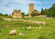 Church St James across meadow in Chipping Campden #1 Photograph by Steven Heap