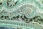 Closeup Of The Fabric Color Ornamental  Texture #2 Photograph by Severija Kirilovaite