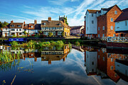 Cottages near Abbey Mill in the town of Tewkesbury #1 Photograph by Seeables Visual Arts
