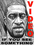 George Floyd - Black Lives Matter #2 Painting by Rafael Salazar