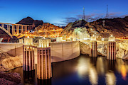Hoover Dam at Night Las Vegas, Nevada Photograph by FeelingVegas Wall Art and Prints
