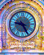 Musee d'Orsay Clock - Abstract V2 Photograph by Ron Berezuk
