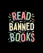 Read Banned Books #1 Digital Art by Flippin Sweet Gear