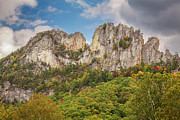 Seneca Rocks in West Virginia #1 Photograph by Steven Heap