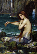 A Mermaid Painting by John William Waterhouse
