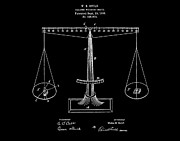 1885 Scale Patent Drawing by Dan Sproul