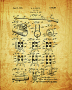 1931 Gunsight Patent Hunter Mixed Media by Dan Sproul