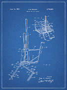 1955 Ski Lift Patent Blueprint Drawing by Dan Sproul