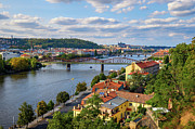 Prague Castle and Vltava river as seen from the Upper Castle #3 Photograph by Miroslav Liska