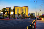 Iconic Welcome to Fabulous Las Vegas Nevada sign with palm trees #4 Photograph by Miroslav Liska