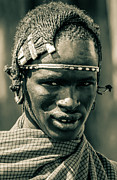 Portrait Maasai Warrior Ngorongoro 4120 Photograph by Neptume Images