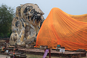 Temple of the Reclining Buddha at Wat Lokayasutharam #5 Photograph by Travel Essayist