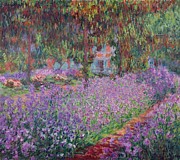 The Artist's Garden In Giverny Painting by Claude Monet