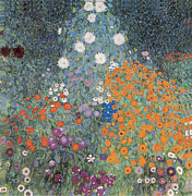 Flower Garden Painting by Gustav Klimt