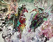 A Pair of Peacocks Painting by Art From the Heart