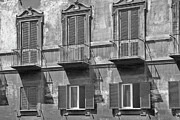 A typical Italian windows balcony facade. Photograph by Stefano Senise