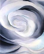 Abstraction White Rose by Georgia O'Keeffe Painting by Georgia O'Keeffe