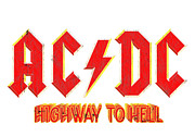 ACDC Vintage Retro Highway To Hell Digital Art by Kirania Finest