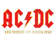 ACDC Vintage Retro Let There Be Rock Digital Art by Kirania Finest