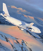 Airbus A300 Painting by Jack Fellows