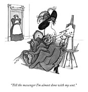 Almost Done With My Sext Drawing by Julia Suits