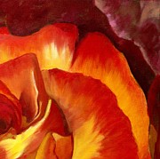 Ambers Glow Painting by Juliette Becker