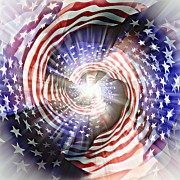 America's Spiral Digital Art by David Manlove