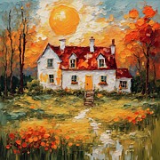 Among Fields Where Morning Blooms Digital Art by Deb Beausoleil