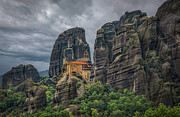 Ancient Sanctuary Amidst Meteora Peaks Photograph by Rebecca Herranen