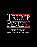 Anti-Trump Pence 2020 Just Kidding Digital Art by Flippin Sweet Gear