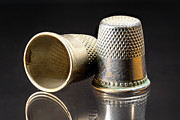 Antique Thimbles Photograph by Steven Nelson