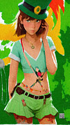 Aoife wishes you a Happy St. Patrick's day Digital Art by Rafael Salazar