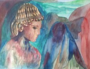 Archaic Greek Youth Painting by Enrico Garff