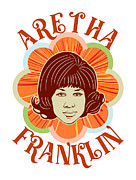 Aretha Franklin Queen of Soul Digital Art by Kirania Finest