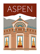 Aspen Block Parapet Maroon Digital Art by Sam Brennan