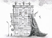 Attack of the Giant Anteater Drawing by Marie Stone-van Vuuren