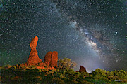 August Milky Way at Balanced Rock Photograph by Dan Norris