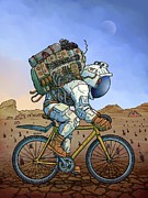 Fixie Digital Art by EvanArt - Evan Miller