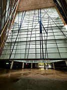 Barcelona LAuditori Modernist Atrium with Glass Ceiling in Catalonia Spain Fine Art Print Photograph by Travel Essayist