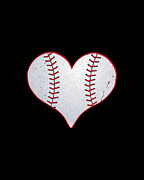 Baseball Heart Digital Art by Flippin Sweet Gear