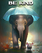 Be Kind Inspirational Mixed Media by Dan Sproul