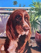 Beach Buddy Painting by Laura Toth