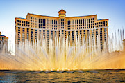 Bellagio Fountain in Front of Bellagio Hotel and Casino in Las V Photograph by FeelingVegas Wall Art and Prints