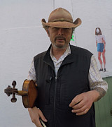 Benny Baker disciple of Kenny Baker, the Greatest Fiddler of the 20th Century Mixed Media by Bencasso B