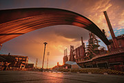 Bethlehem SteelStacks Under The Bridge - Stormy Skies Photograph by Jason Fink