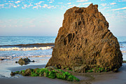 Big Rock on the Malibu Shoreline Photograph by Matthew DeGrushe