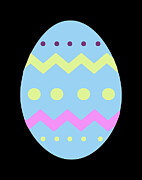 Blue Easter Egg Digital Art by Flippin Sweet Gear