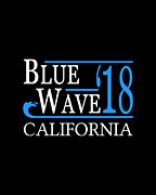 Blue Wave CALIFORNIA Vote Democrat Digital Art by Flippin Sweet Gear